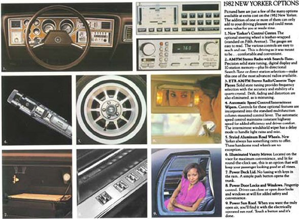 1982 Chrysler New Yorker Brochure Page 2